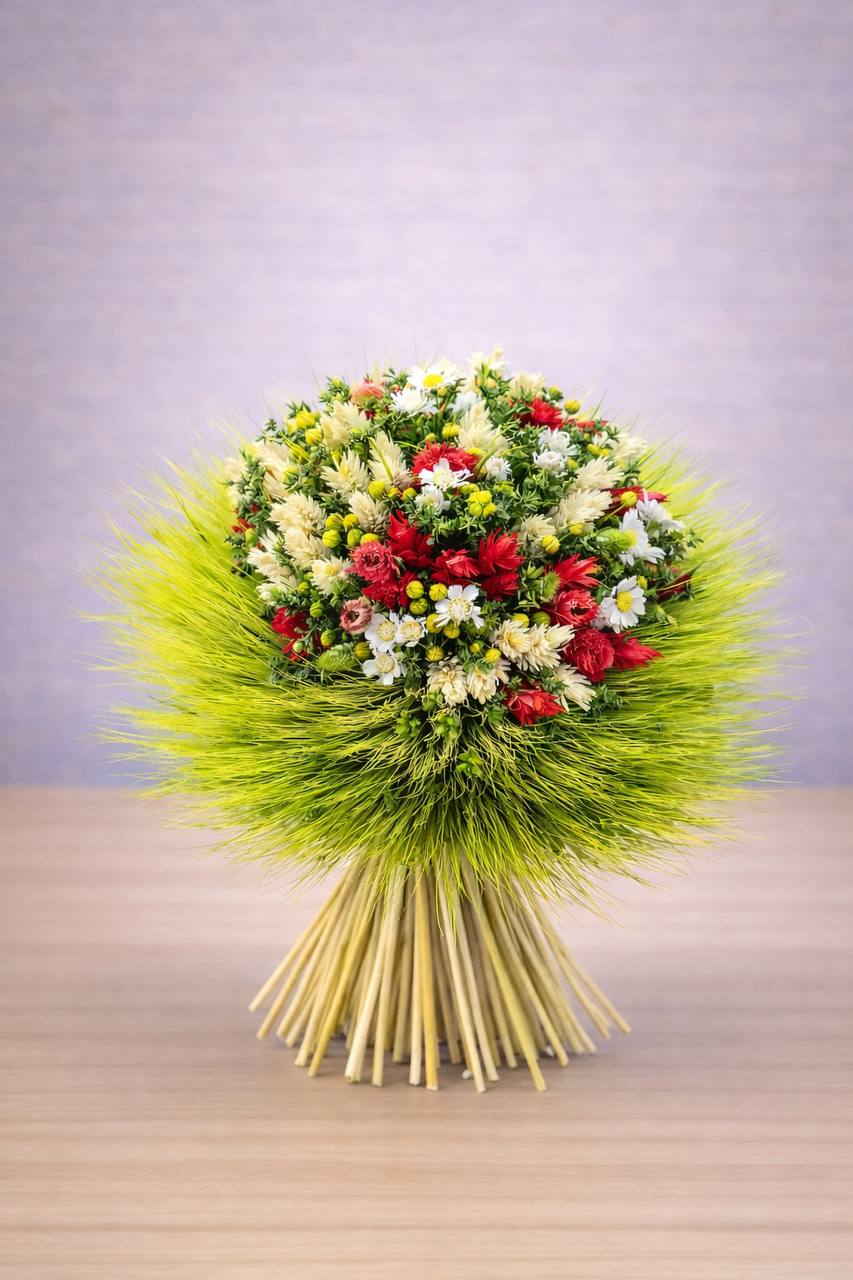 Sušená kytica – zelená