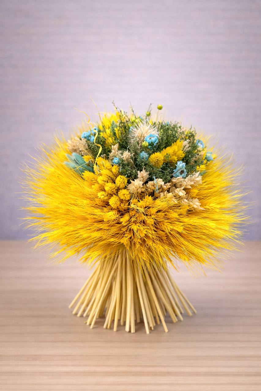 Sušená kytica – žltá